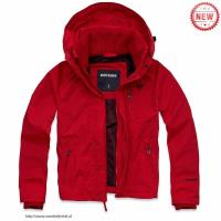 heren abercrombie fitch jassen hooded rood Fashion Novel em2ku231